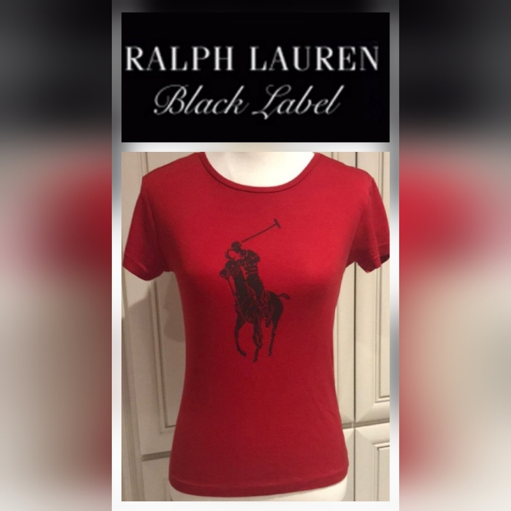 RL BLACK LABEL - Red Polo T-Shirt